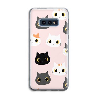 Katten: Samsung Galaxy S10e Transparant Hoesje