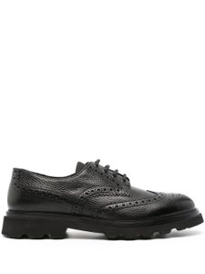 Doucal's richelieus bicolores en cuir - Noir