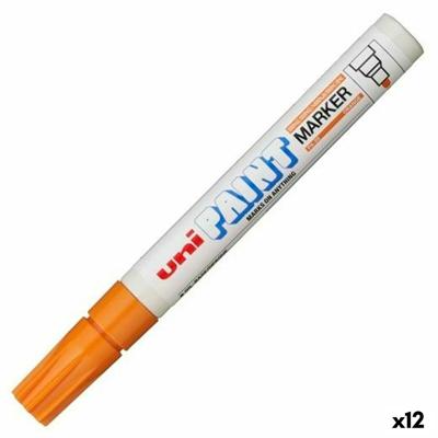 Permanente markeerstift Uni-Ball PX-20 Oranje (12 Stuks)