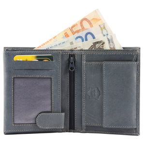 Excellanc heren portemonnee leer Billfold Grijs