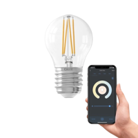 Smart LED Filament Lamp - E27 - Bal P45 - Helder