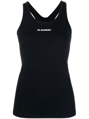 Jil Sander débardeur à logo imprimé - Noir