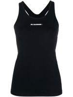Jil Sander débardeur à logo imprimé - Noir