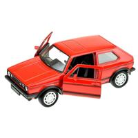 Welly Speelgoed Volkswagen Golf 1 GTI - rood - die-cast metaal - 13 cm - thumbnail