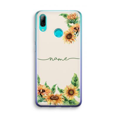 Zonnebloemen: Huawei P Smart (2019) Transparant Hoesje
