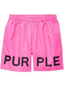 Purple Brand short à logo imprimé - Rose