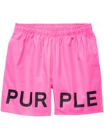 Purple Brand short à logo imprimé - Rose - thumbnail