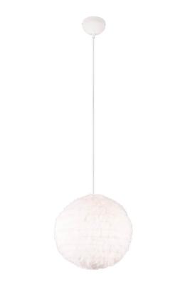 Trio Stoffen hanglampFurry crème Ø 35cm - R31581001