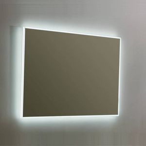 Spiegel Sanilux Mirror Infinity 80x70x4,5 cm Aluminium met LED Verlichting en Spiegelverwarming Sanilux