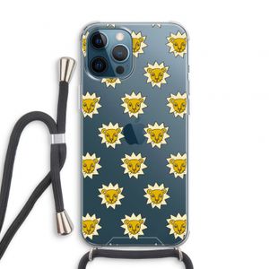 Leeuwenkoppen: iPhone 12 Pro Transparant Hoesje met koord