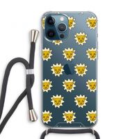 Leeuwenkoppen: iPhone 12 Pro Transparant Hoesje met koord