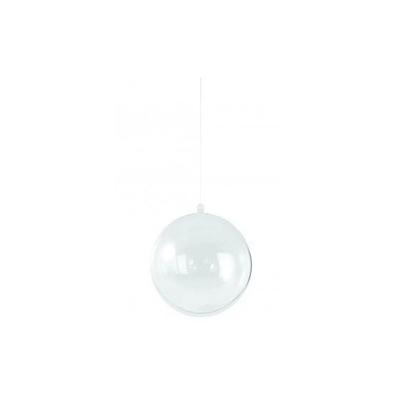 Hobby/diy kerstballen - 5x st - transparant - D10 cm - kunststof