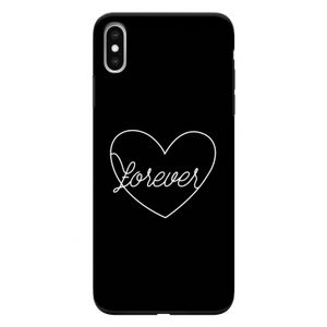 Forever heart black: iPhone XS Max Tough Case