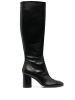 Aeyde bottes Ariana 80 mm en cuir - Noir - thumbnail