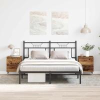 Nachtkastje met lade 2 pcs Oudhout 40 x 35 x 50 cm Bewerkt hout