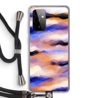 Donkere Wolken: Samsung Galaxy A72 5G Transparant Hoesje met koord