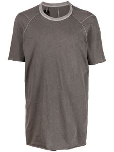 Boris Bidjan Saberi t-shirt à manches raglan - Gris