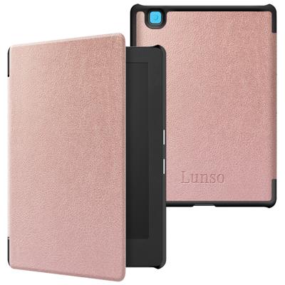 Lunso Kobo Aura H20 Edition 2 hoes (6.8 inch) - sleepcover - Rose Goud