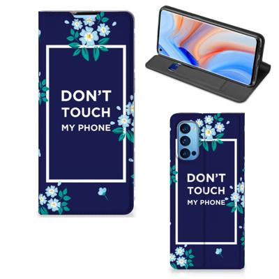 OPPO Reno4 Pro 5G Design Case Flowers Blue DTMP OPPO Reno4 Pro 5G Design Case Flowers Blue DTMP