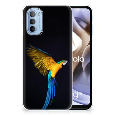 Motorola Moto G31 | G41 | TPU Hoesje | Papegaai