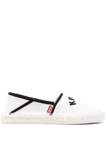 Kenzo espadrilles en coton biologique à logo brodé - Blanc