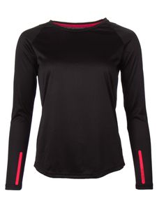 Rucanor 30555 Darleen raglan l/sl tee ladies  - Black - XXL