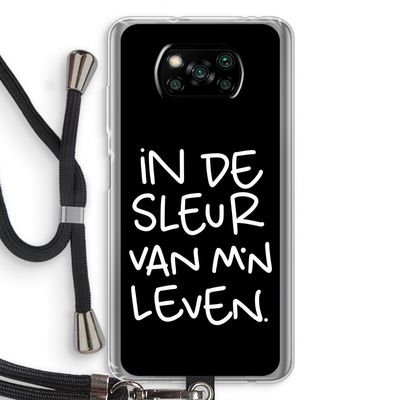 De Sleur: Xiaomi Poco X3 Pro Transparant Hoesje met koord