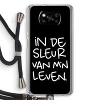 De Sleur: Xiaomi Poco X3 Pro Transparant Hoesje met koord