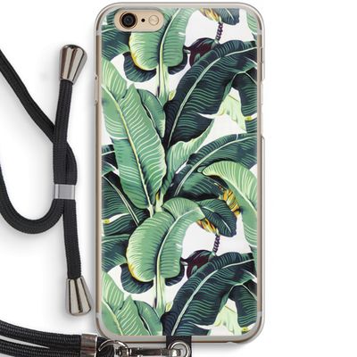 Bananenbladeren: iPhone 6 / 6S Transparant Hoesje met koord