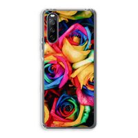 Neon bloemen: Sony Xperia 10 III Transparant Hoesje