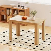 120 cm Eettafel Voor 4-6 Personen Hout Rechthoekige Tafel Grote Eetkamertafel Moderne Keukentafel Natuur