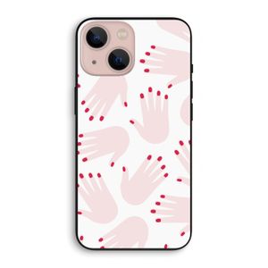 Hands pink: iPhone 13 mini Biologisch afbreekbaar hoesje