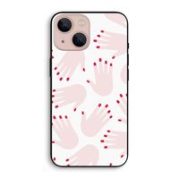 Hands pink: iPhone 13 mini Biologisch afbreekbaar hoesje