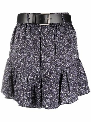 Michael Michael Kors minijupe à taille ceinturée - Noir