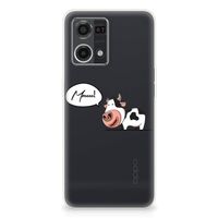 OPPO Reno7 4G Telefoonhoesje met Naam Cow - thumbnail