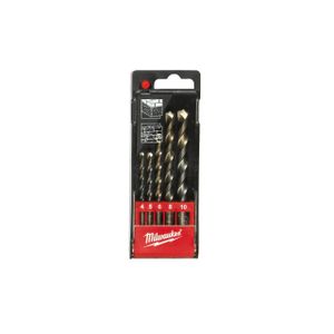 Milwaukee Accessoires Betonboren set in kunststof cassette (5-delig): 4 / 5 / 6 / 8 / 10 mm - 4932480157