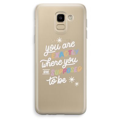 Right Place: Samsung Galaxy J6 (2018) Transparant Hoesje