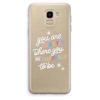 Right Place: Samsung Galaxy J6 (2018) Transparant Hoesje