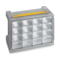 Ladenkast Terry N16 Grijs Schroeven Transparant 16 lades