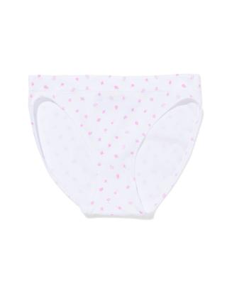 HEMA Damesslip naadloos rib bloemen wit (wit)