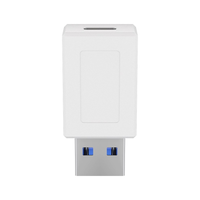 USB 3.2 GEN 1 (USB 3.0) Adapter - USB-C naar USB-A - 5Gbit/s - USB adapter - USB-C (F) naar USB-A (M) adapter - 5Gbit/s - GEN 1 - wit - thumbnail