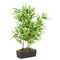 Kunstplant bamboe 500 bladeren 80 cm groen