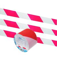 Afzetlint - 3x - Rood/Wit - 100 Meter x 75 mm - Markeerlint Veiligheid