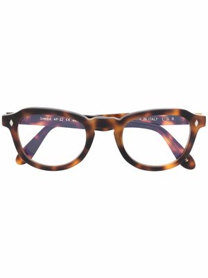L.G.R lunettes de vue à monture effet écaille de tortue - Marron