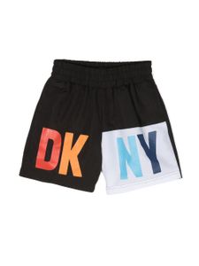 Dkny Kids short de bain à logo imprimé - Noir