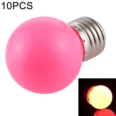 10 stuks 2W E27 2835 SMD Home Decoratie LED gloeilampen DC 24V (roze licht)