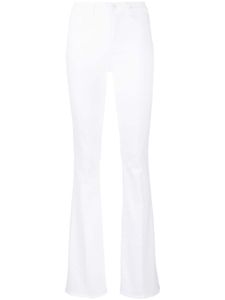 L'Agence jean évasé à taille haute - Blanc