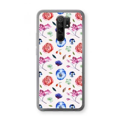 Bloemetjes: Xiaomi Redmi 9 Transparant Hoesje
