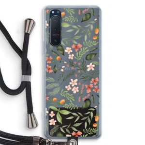 Sweet little flowers: Sony Xperia 5 II Transparant Hoesje met koord