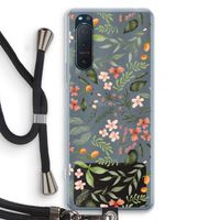 Sweet little flowers: Sony Xperia 5 II Transparant Hoesje met koord